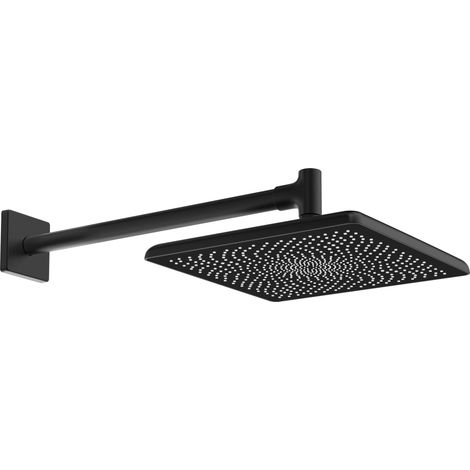 Hansa Aurelia - Soffione doccia 25x25 cm, nero opaco 4726034033