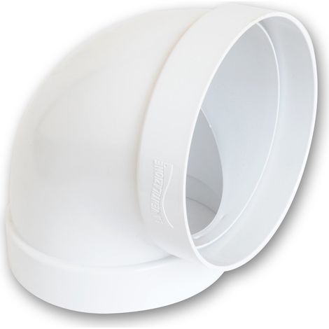 La Ventilazione CCR125B Curva 90° FF in ABS per Aerazione Canalizzata, diametro 125 mm