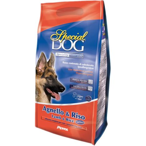 CROCCHETTE PER CANI 'SPECIAL DOG' agnello e riso - kg 4 - MONGE