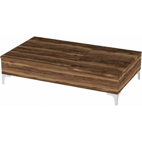 Table basse relevable avec rangements intégrés UPPSALA (1/5)