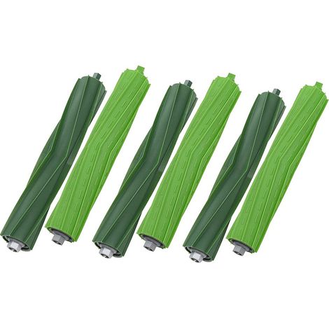 6 Stück Hauptbürste für Irobot Roomba i7 i7 Plus i3 i3+ i4 i4+ i6 i6+ i8 i8+ j7 j7+ E5 E6 E7 Staubsauger, Ersatzteile Bürstenkassette für Roomba i7 Gummibürsten (1/5)