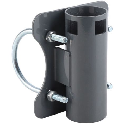 Support de tuyau pour mât d'antenne , adaptateur de support en forme de U, réglable, pour balcon, camping-car, camping-car, balustrade de 30 à 50 mm (1/4)