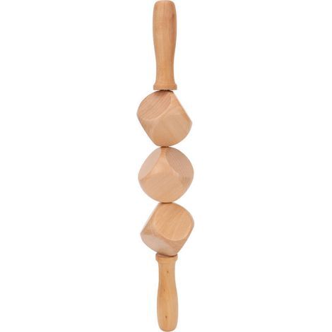 Holzrolle für Triggerpunktmassage, Muskelentspannung und Anti-Cellulite (manuell) (1/5)