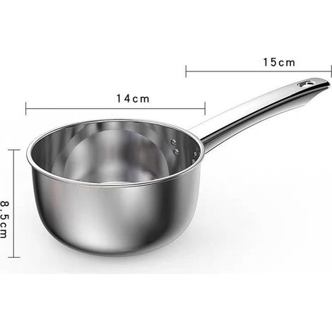 Louche - Inox 304 - Sans BPA - Résistante À La Corrosion - Long Manche - Pour Cuisine Salle De Bain Jardin - 1 Pièce (1/5)
