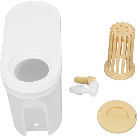 Bouilloire froide 3,9 L avec robinet, grande capacité, double filtration, distributeur de boissons compact avec couvercle, idéale pour la cuisine, la maison, les fêtes et les bars (jaune). (1/5)