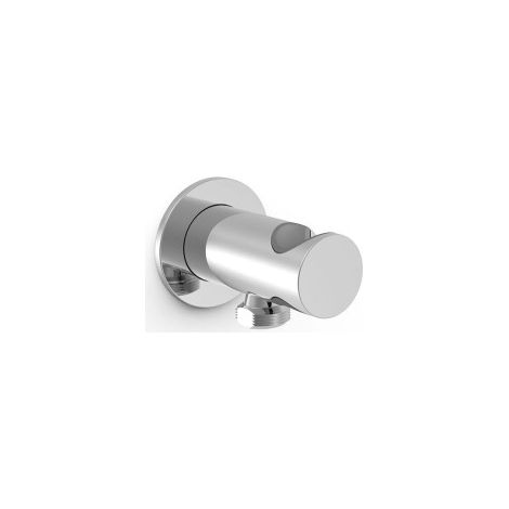 Support fixe avec arrivée d’eau pour douchette Chromé - TRES 21518221 (1/2)