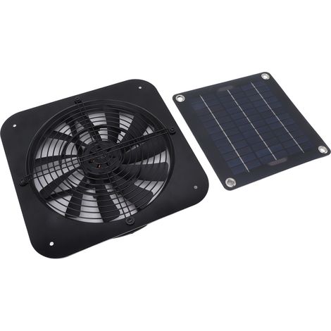 Ventilateur solaire silencieux, mini-ventilateur d'extraction portable et écologique de 20 W, avec un taux de conversion élevé (1/5)