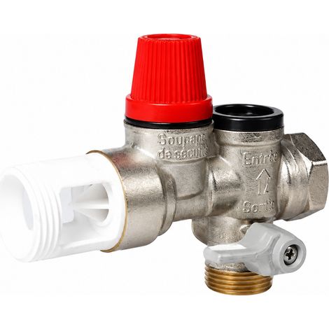 Soupape de sécurité chauffe-eau pr1-1 laiton DN15 décharge surpression étanchéité souple 10 kg – Livraison gratuite (1/5)
