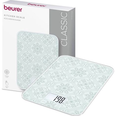 Beurer KS 19 Bianco, Grigio Superficie piana Rettangolo Bilancia da cucina elettronica