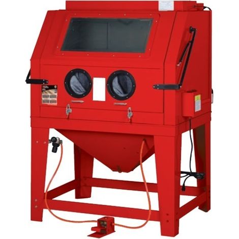 Cabina de chorreado industrial 990 litros con aspirador METALWORKS