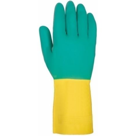 Guante de trabajo bicolor látex Talla 7 JUBA