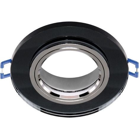 Support Spot Encastrable GU10/MR16 Rond Verre Effet Miroir - SILUMEN
