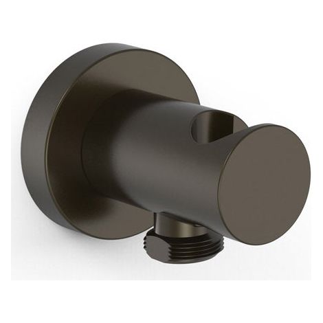 TRES 26118221KMB Soporte Fijo con Toma De Agua Color Negro Bronce - ref: 26118221KMB (1/2)