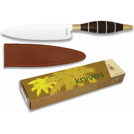 Coltello Albainox Con Mango 11 11 Lama in legno e acciaio inox, compreso il sacchetto 17219.