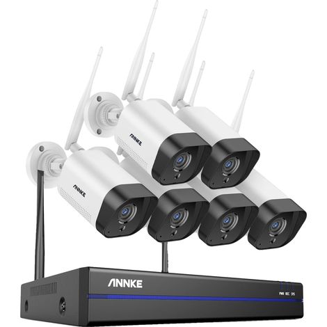 Système de vidéosurveillance, résolution 5MP, surveillance à distance, 8CH NVR 6Pcs Caméra, Aucun (1/2)