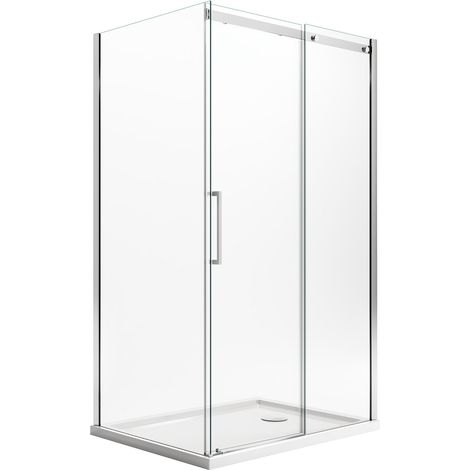Box doccia rettangolare con easyclean h 200 vetro trasparente 8 mm mod. Prime Duo 1 Anta 90x150 cm versione destra (1/5)