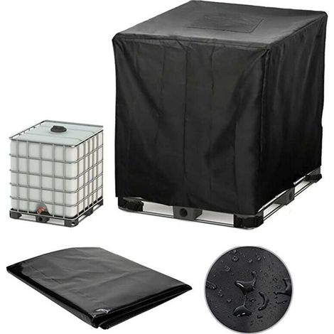 Regentonnen-Abdeckung (120x100x116 cm), für Regentonnen im Außenbereich, Anti-UV-Abdeckung, Staubschutz, Abdeckung für Regentonnen FLITI (1/4)