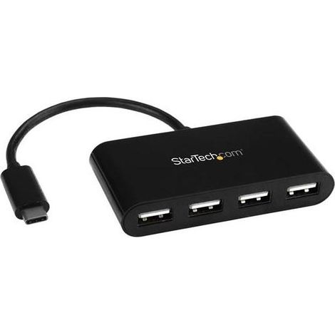 StarTech.com Hub USB-C a 4 porte - Hub mini - USB-C a 4x USB-A - USB 2.0 ST4200MINIC (1/4)