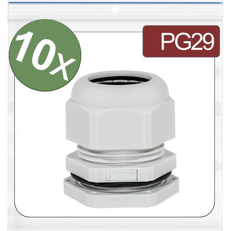 Quadrios 24CA399 Presse-étoupe PG29 Polyamide gris 10 pc(s)