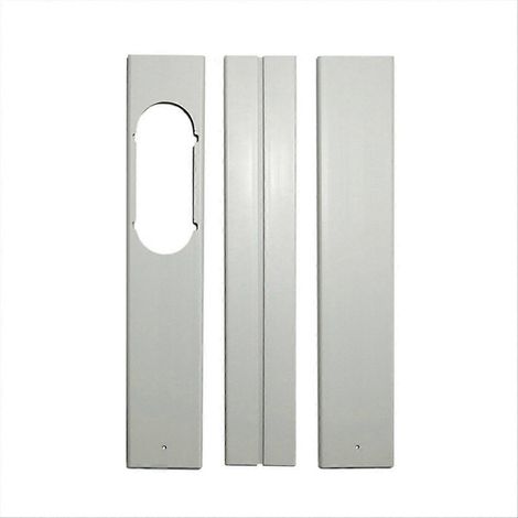 3-teiliges verstellbares Fensterplatten-Set für Klimaanlagen - 68 cm, universelle Adapterplatte, Montagezubehör, Dichtung, Länge 68 cm. (1/5)