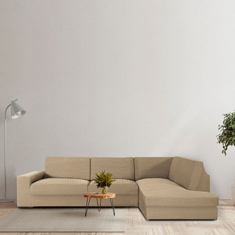 Copridivano angolare destro beige Jaz 350-500 (1/5)