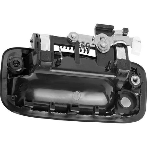 1 pair. Color: Black. Material: Plastic. Front door exterior handles. Suitable for Toyota Tacoma 1995-20. (1/3)
