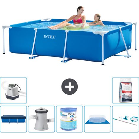 Intex Piscine Tubulaire Rectangulaire - 220x150x60 cm - 8-pièces  S30029 (1/5)