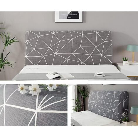 Funda para cabecero CCYKXA, estampado pintado, funda de cama antipolvo, funda de cama elástica para dormitorio, cabecero acolchado de 140-160 cm. (1/3)