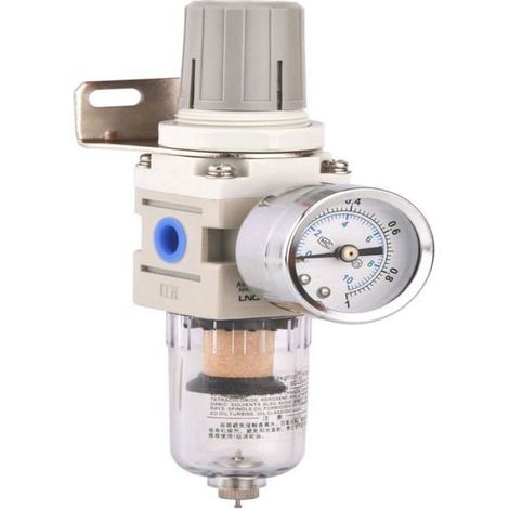 Separateur D Eau - Regulateur Air Comprime - Pour Compresseur - 1/4 Pouces - 0 A 10 Bar - 550 L Min - 1 Unite (1/5)