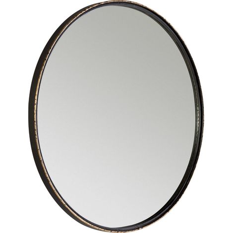 Miroir élégant métal noir et dorure - Élégance noire teintée d'or (1/3)