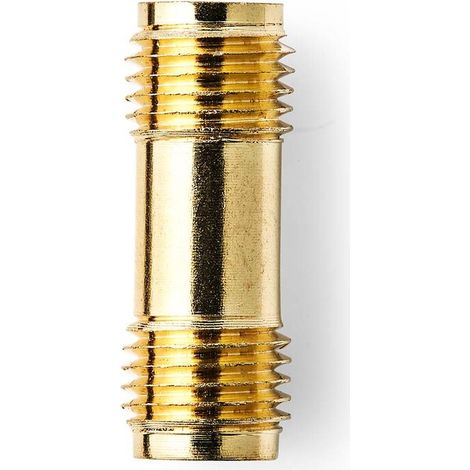 Nedis SMA Adapter / SMA-Buchse / SMA-Buchse / Vergoldet / 50 Ohm / Gerade / PVC / Gold / 2 Stück / Box