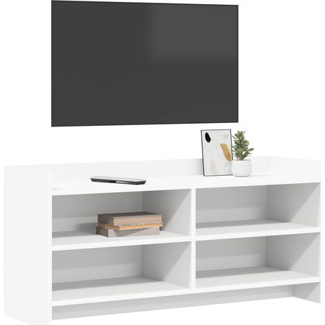 Mobile TV Armadietto TV Mobile Porta TV 100 x 33 x 47 cm Bianco Legno ingegnerizzato (1/5)