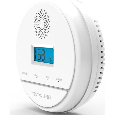 Carbon monoxide detector - LCD digital display - Compliant with standard (1/5)