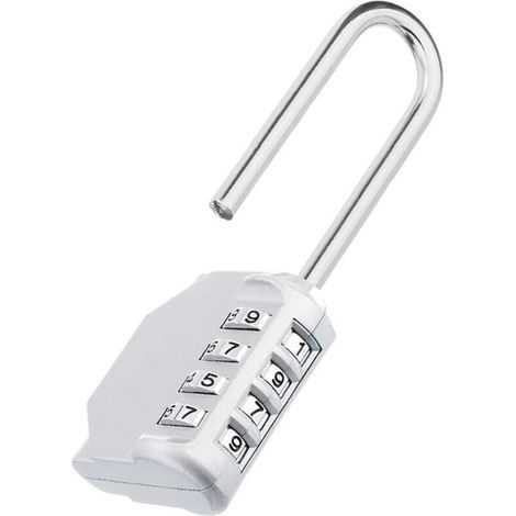 Cadenas à code numérique 4 chiffres en acier trempé – Idéal pour casier de gymnase, vestiaire scolaire ou escape game (1/5)