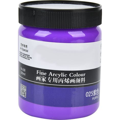Bouteille de 300 ml de pigment propylène imperméable, couleur stable violet (1/5)