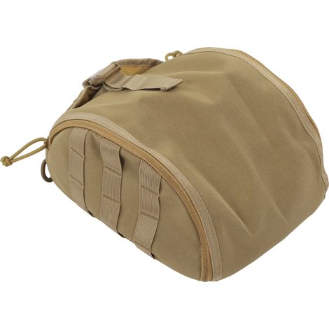 Sac de Casque Camping Toile Résistant Anti-Rayures Rangement Réglable pour Casques de Sécurité Kaki
