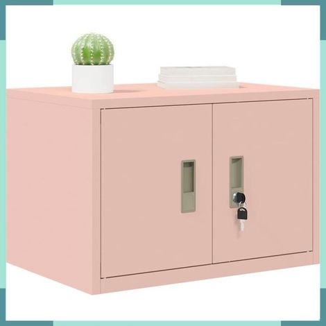 891713 Armoire de rangement Rose 60 x 40 x 40 cm Acier (1/5)
