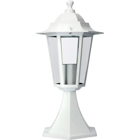 Lampe aus Aluminium und Glas für die Wand IP44 E27 60W Weiß Farbe ø16x40cm Modell Zürich Edm