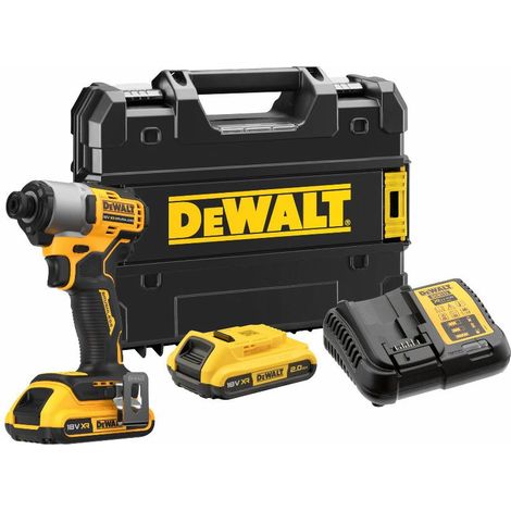 Dewalt – Visseuse à chocs compacte 18V avec 2 batteries 2Ah – Moteur Brushless – Couple max 192Nm pour espaces confinés – DCF840D2TQW