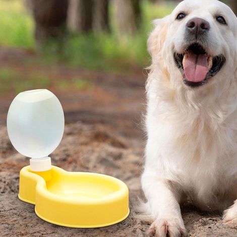 Hunde-Trinkflasche 350 ml Tragbare Trinkflasche für Hunde Flasche mit Napf Auslaufsichere faltbare Trinkflasche für Hunde Ideal für Reisen und (1/4)