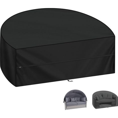 Schutzhülle für Sonneninsel 205x110x80cm, wasserdicht, 420D Oxford, winddicht (1/5)