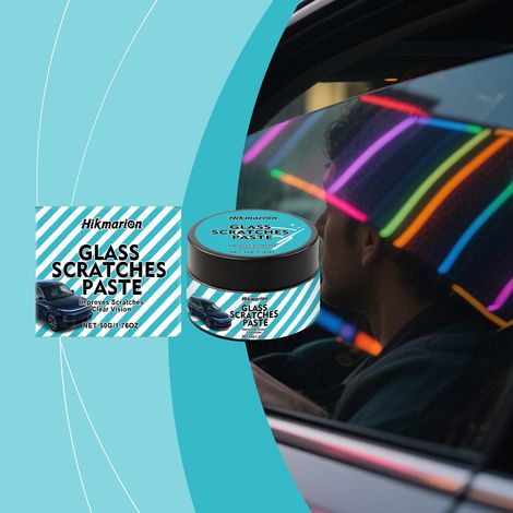 Autoglas-Kratzerentferner für sauberes und erfrischtes Glas, klare Sicht und optimale Autopflege – 50 g -- DE (1/5)