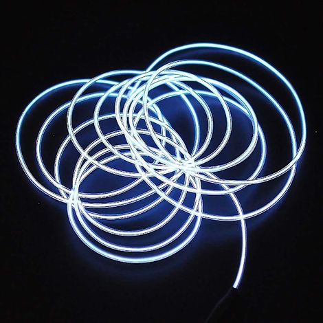 5m El-tråd El-kabel Neonljusbelysning Elektroluminescens Batteridriven (1/3)