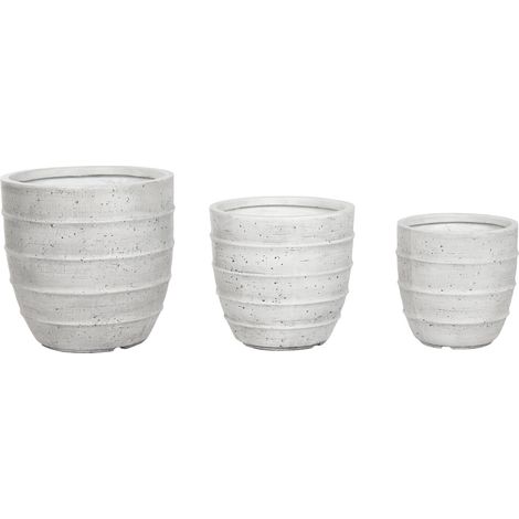 Macetero Set 3 Magnesia 44,5X44,5X43,5 Gris (1/4)