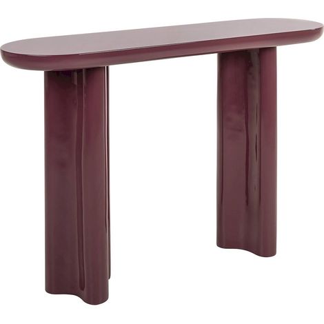 Console murale élégante bordeaux design contemporain - bordeaux profond (1/4)