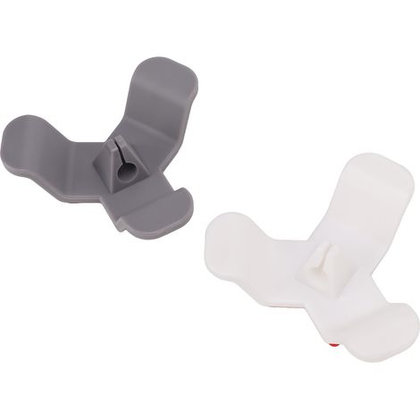 Lot 2 Serre-câbles en plastique durable, facile à utiliser, rangement des fils, anti-désordre, support pour appareils électroménagers, usage polyvalent (1/5)