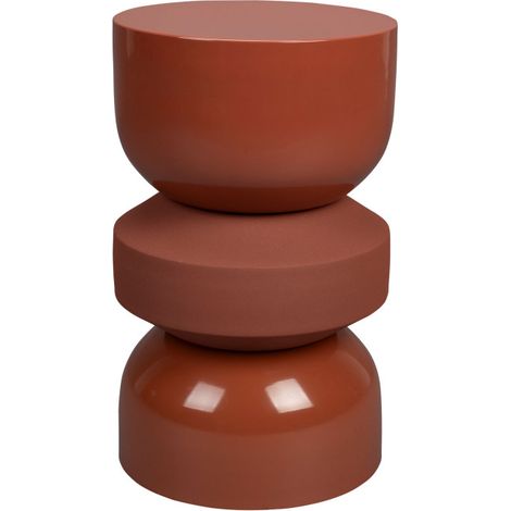 Table d'appoint ronde en métal ø29cm - Terracotta - Apollo (1/5)