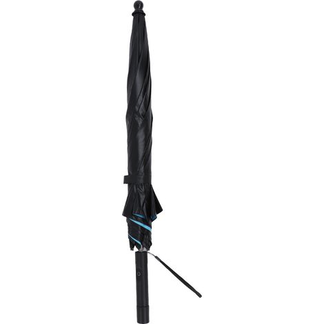 Ortviai Parasol solaire avec ventilateur intégré 80 cm, batterie 3000 mAh, protection UV 50+, bleu (1/5)