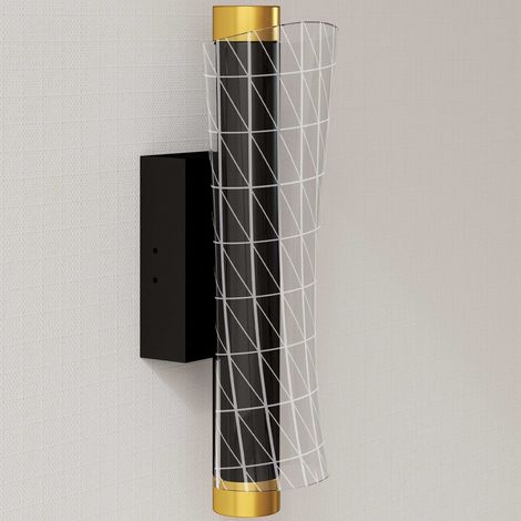 Juego de lámparas de pared, diseño geométrico, 3 colores de luz, LED de 9W