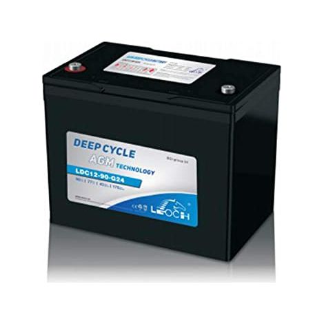LEOCH LDC12-90-G24-T 12 V 90 ah LP SERIE BATTERIA AGM PIOMBO ACIDO
